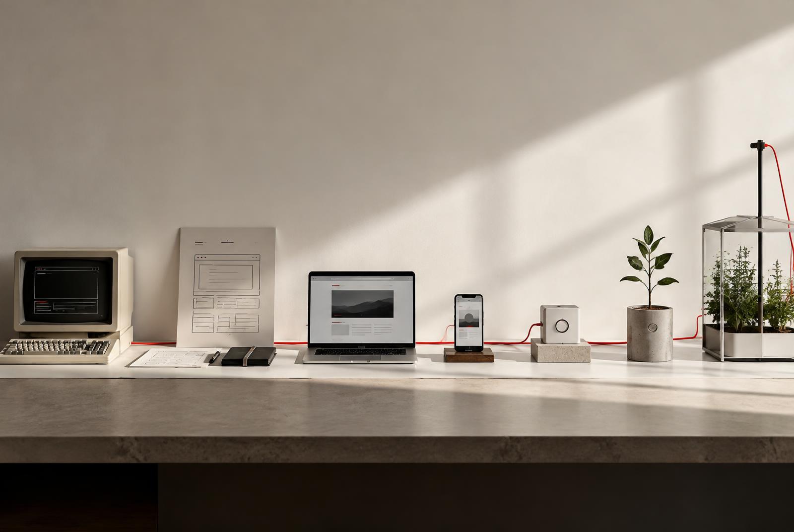 A progression of tools representing the evolution from online presence to connected growth